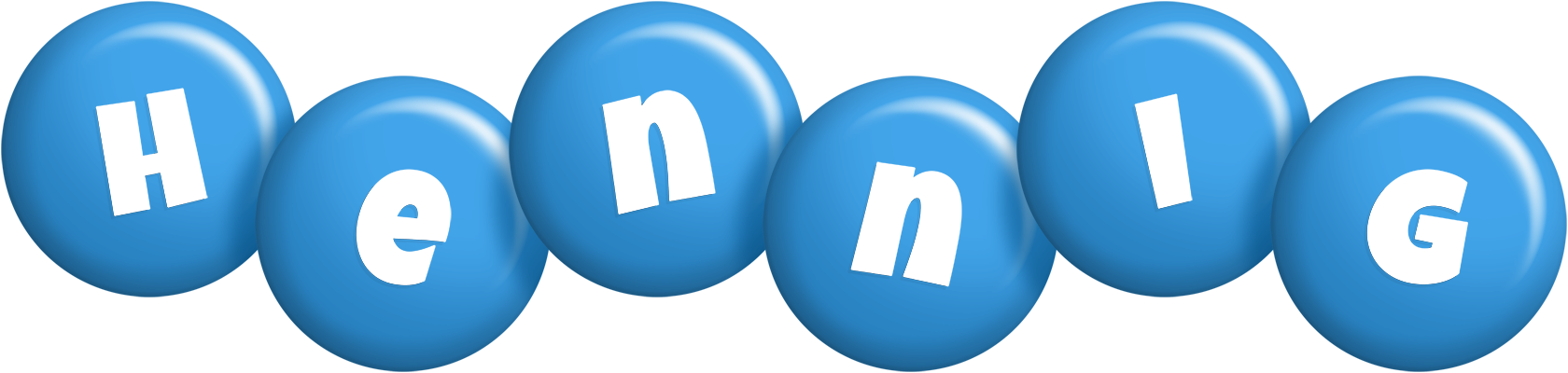 Hennig candy-blue logo