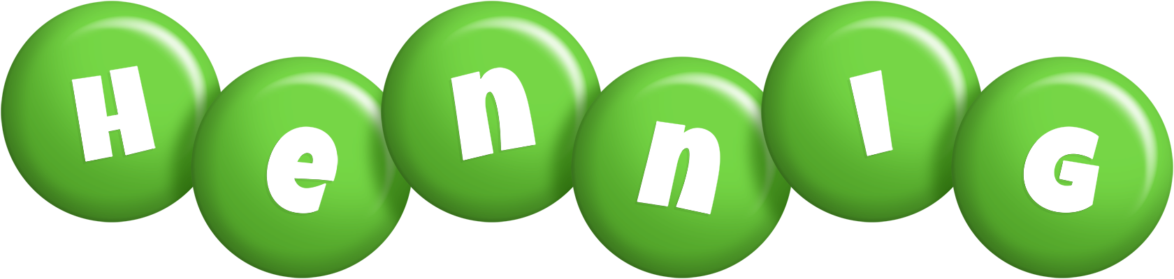 Hennig candy-green logo