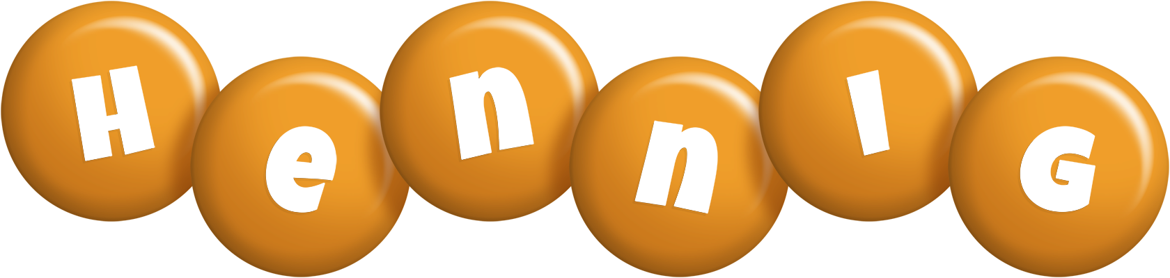 Hennig candy-orange logo