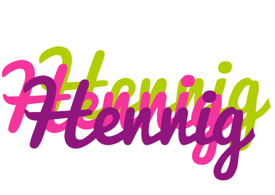 Hennig flowers logo