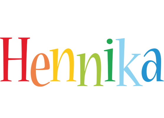 Hennika birthday logo