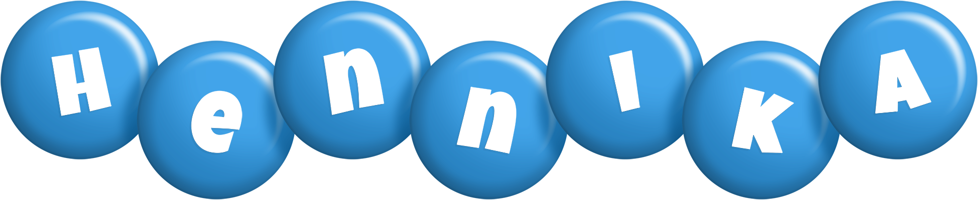 Hennika candy-blue logo