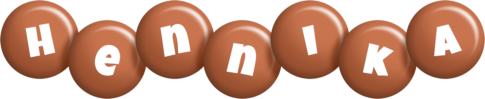 Hennika candy-brown logo