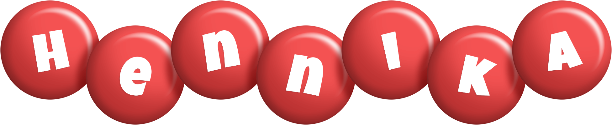 Hennika candy-red logo