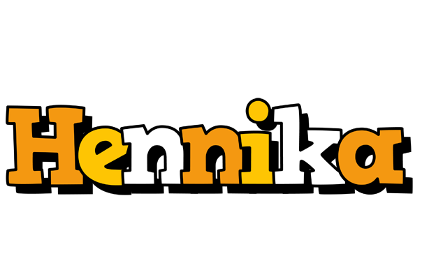 Hennika cartoon logo