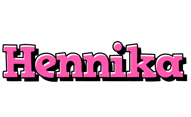 Hennika girlish logo