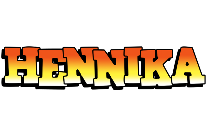 Hennika sunset logo