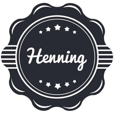 Henning badge logo