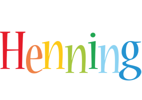 Henning birthday logo