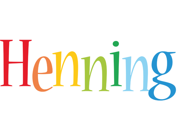Henning birthday logo