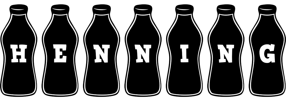 Henning bottle logo