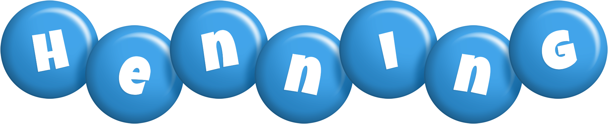 Henning candy-blue logo