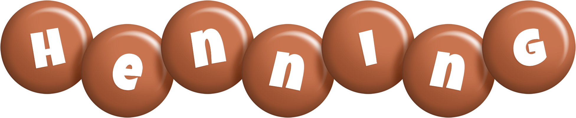 Henning candy-brown logo