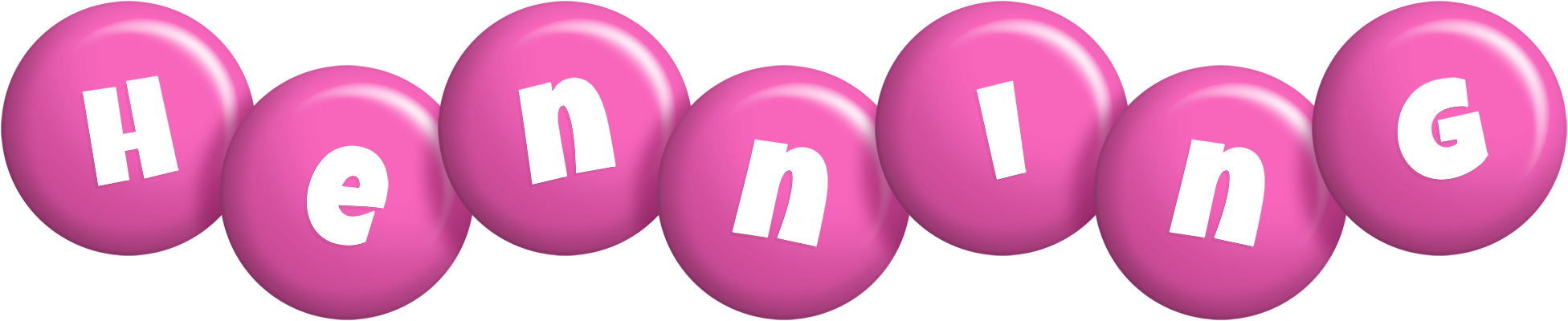 Henning candy-pink logo