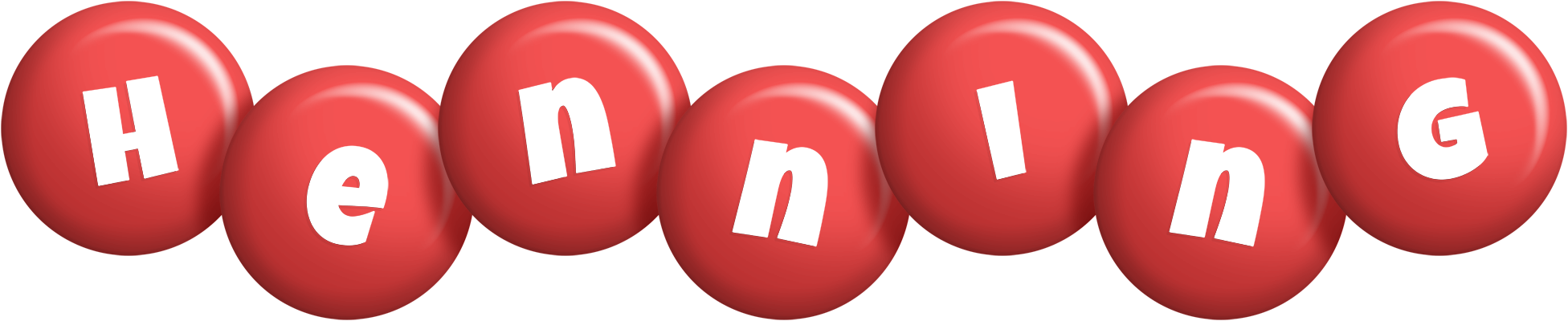 Henning candy-red logo
