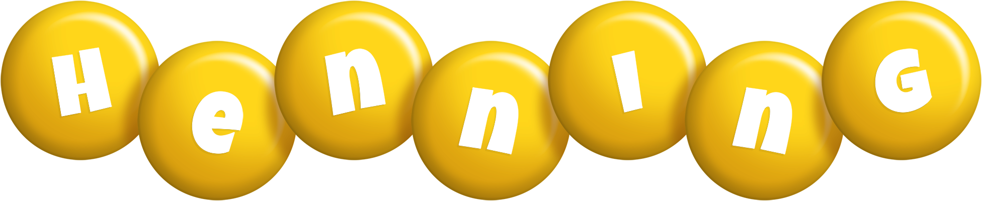 Henning candy-yellow logo
