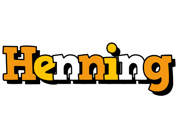 Henning cartoon logo