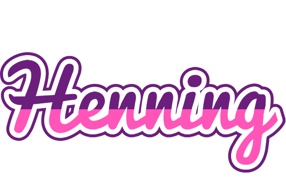 Henning cheerful logo
