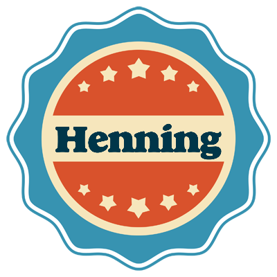 Henning labels logo