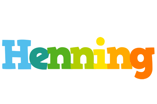 Henning rainbows logo