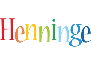 Henninge birthday logo