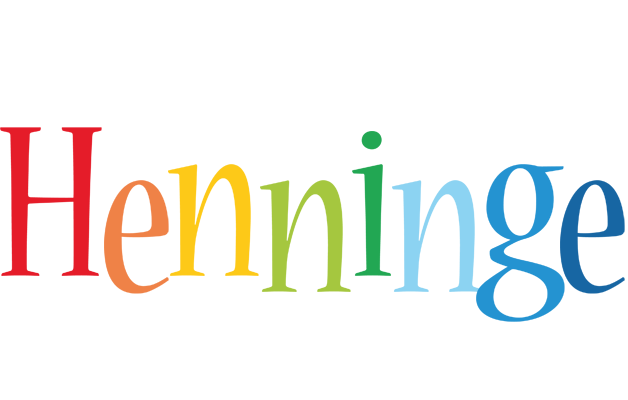 Henninge birthday logo