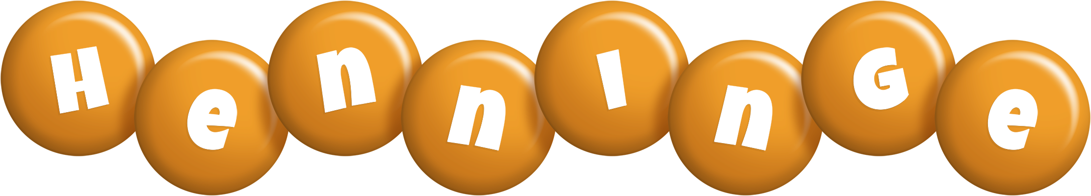 Henninge candy-orange logo