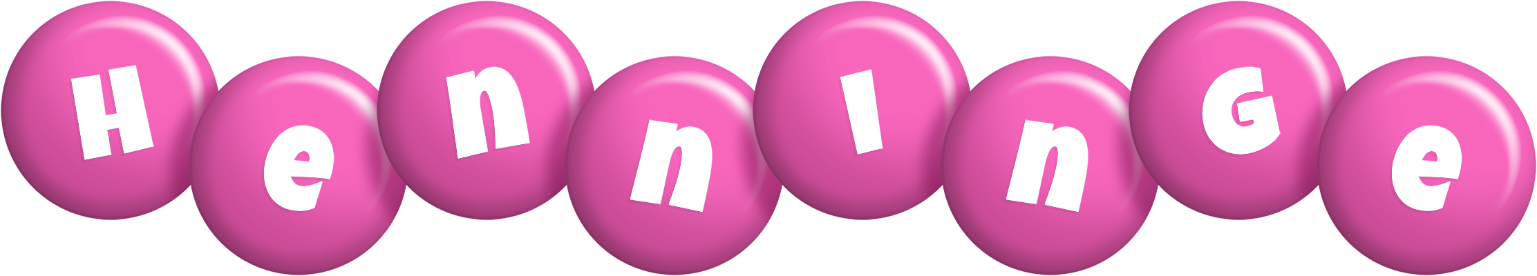 Henninge candy-pink logo