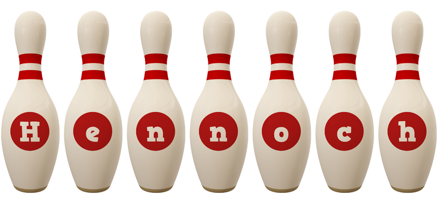 Hennoch bowling-pin logo