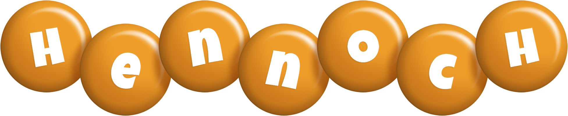 Hennoch candy-orange logo