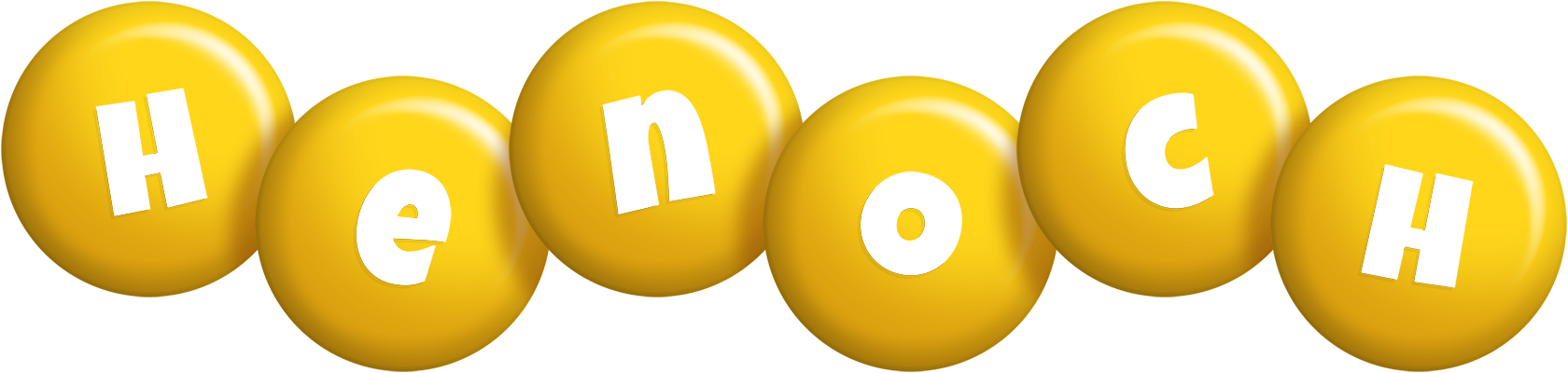 Henoch candy-yellow logo