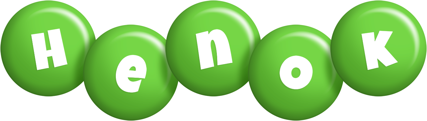 Henok candy-green logo