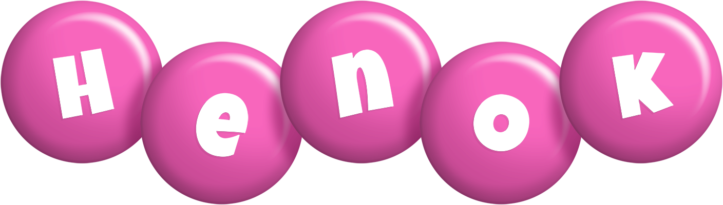 Henok candy-pink logo