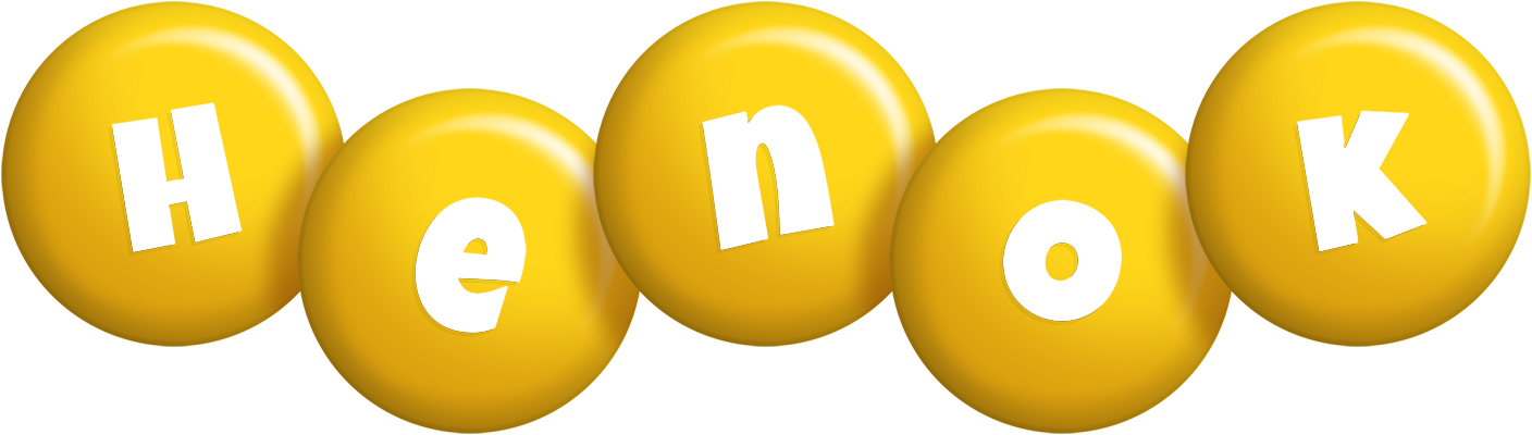 Henok candy-yellow logo