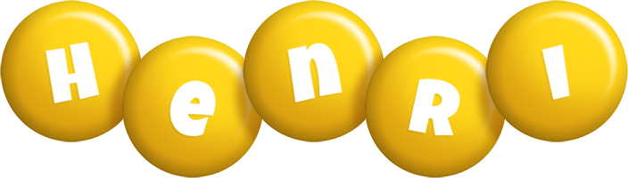 Henri candy-yellow logo