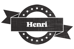 Henri grunge logo