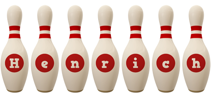 Henrich bowling-pin logo