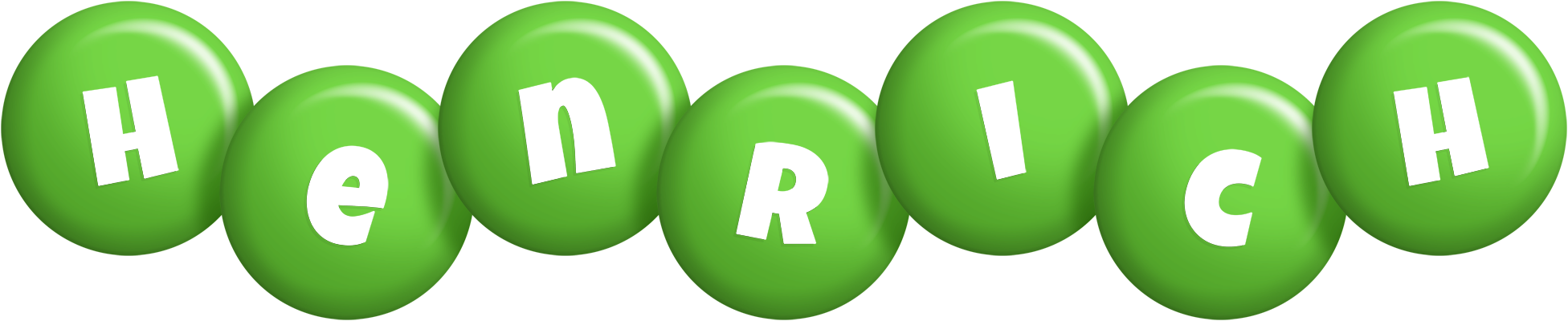 Henrich candy-green logo