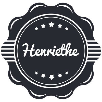 Henriethe badge logo