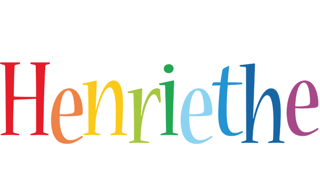 Henriethe birthday logo