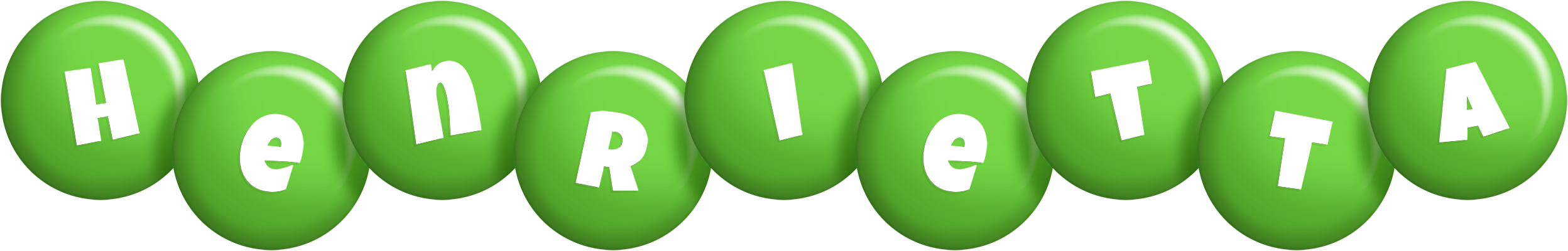 Henrietta candy-green logo