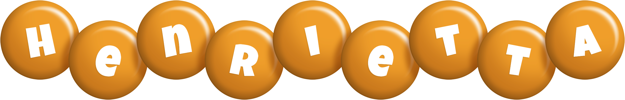 Henrietta candy-orange logo