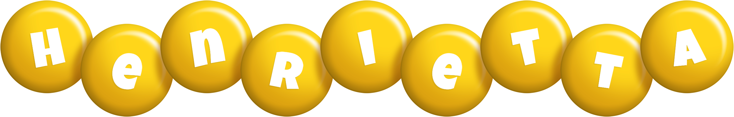 Henrietta candy-yellow logo