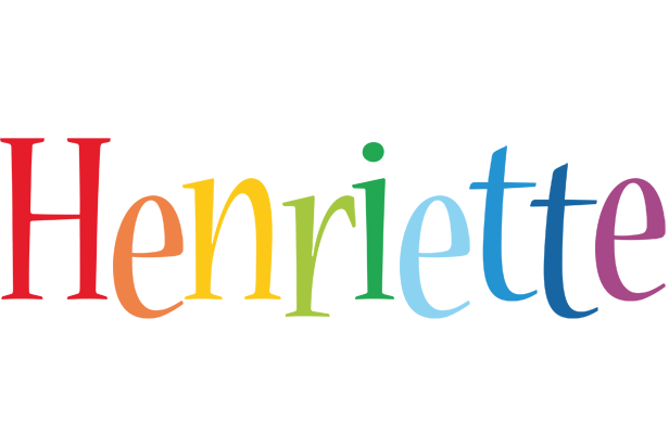 Henriette birthday logo