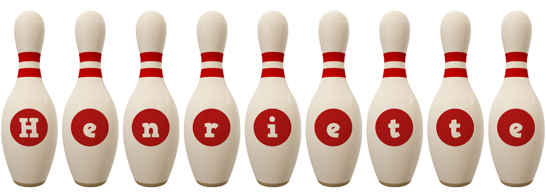Henriette bowling-pin logo