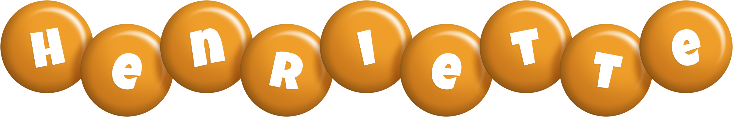 Henriette candy-orange logo