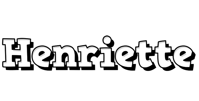 Henriette snowing logo