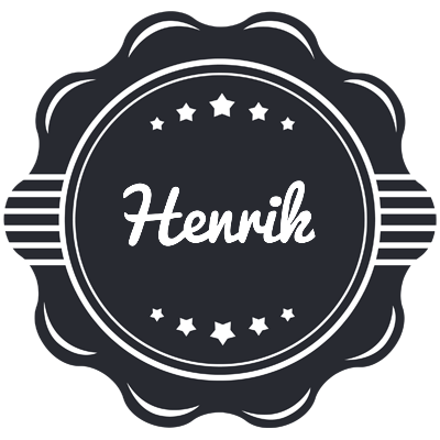 Henrik badge logo