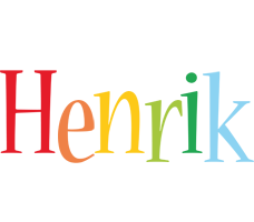 Henrik birthday logo