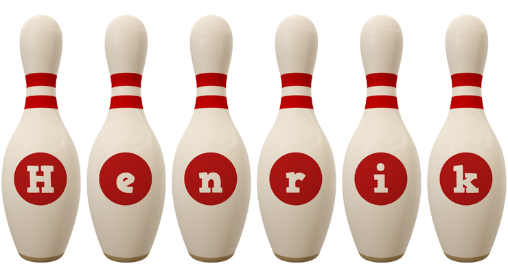 Henrik bowling-pin logo